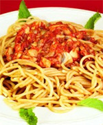 Mantar soslu kepekli spagetti tarif resmi