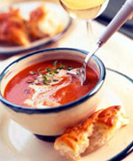 Kaşarlı domates çorbası tarif resmi